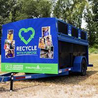 New recycling trailer brings SAU and Abilities Unlimited together for the community on Main Street