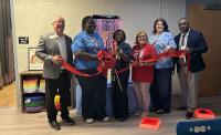 Ribbon Cutting Held at West Chatham Elementary for Completed Georgia United School Crashers Project