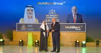 Naser Taher, presidente y fundador de MultiBank Group, fue galardonado por Su Alteza el Jeque Nahyan bin Mubarak Al Nahyan con el Golden Excellence Award por destacarse en tecnología financiera, activos digitales y blockchain
