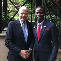 A man with brains! PHOTOs of CHARLENE RUTO’s Tanzanian fiancé, ISAYA YUNGE, meeting prominent people in the world including the late Queen ELIZABETH and JEFF BEZOS
