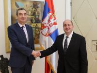 Kozarev Confers with Outgoing Ambassador of Azerbaijan