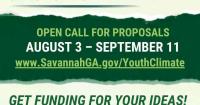 Aug. 7 - Open Call for Bloomberg Youth Climate Action Fund Grant Applications