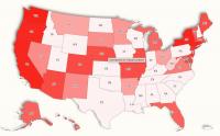 Map Shows Minimum Wage in Each State As California Plans Hike