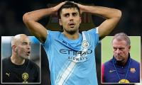 Man City reject £40m bid from Barcelona for Rodri as Catalans look to pip bitter rivals Real Madrid to land Spain captain in bitter blow to Jose Mourinho's title hopes