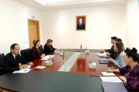 Meeting held between the Deputy Minister of Foreign Affairs of Turkmenistan and the Chargé d'Affaires a.i. of the United States to Turkmenistan