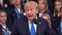 Donald Trump makes USA Olympians squirm after claim he 'saved' women's sports
