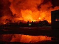 Russian retail giant's warehouse burns after Ukraine's latest long-range drone attack