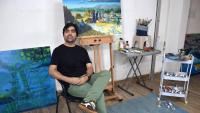 Why Kashmiri artist Azim Hassan paints home, memory and loss from China