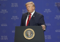 Tips, tariffs and taxes: Trump returns to Las Vegas with wide-ranging speech