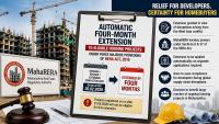 MahaRERA Grants Automatic 4-Month Extension To Eligible Housing Projects Citing Force Majeure Amid West Asia Conflict