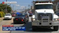 Woman, 4-year-old boy injured after being hit by dump truck in Wilmington, Delaware
