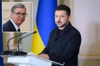 Ukraine’s Volodymyr Zelensky making first official visit to Russia-friendly Serbia