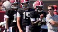 Alabama OC Ryan Grubb discusses leadership factor in QB choice