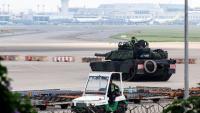 New M1A2T Abrams Tanks Guard Taiwan’s Main Airport During Invasion Drill