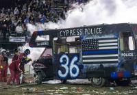 Police and fire chiefs smash RVs at OC Fair to raise money for children’s hospital