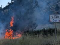 New wildland firetruck stops Falkland wildfire less than an hour after going into service