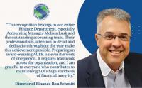 Press release: SD1 Earns National Recognition for  Excellence in Financial Reporting