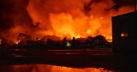 A Russian retail giant’s warehouse burns after Ukraine's latest long-range drone attack