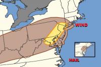 Storms with Damaging Winds, Hail, & Flooding Possible in New Jersey, Maryland, Pennsylvania