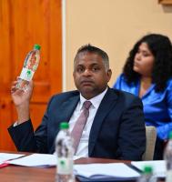‘We are not producing water to compete with you’ – Indar tells stakeholders in Guyana’s bottled water industry