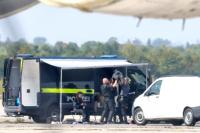 Bus driver ‘knocked explosive drone out of the air at German airport’