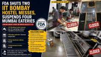 Mumbai: FDA Shuts 2 IIT Bombay Hostel Messes, Suspends 4 Eateries Over Food Safety Violations