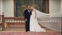 The Bride Carried a Handmade Silk Flower Bouquet for Her Ancestral Castle Wedding in Ireland