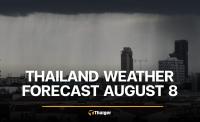 Thailand weather forecast for 8 August 2026: TMD warns of heavy rain
