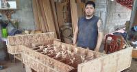Mexican Artist Carves a Fully Playable Wooden Foosball Table Decorated With Mayan and Aztec Motifs