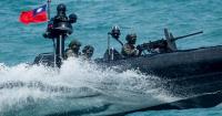 Taiwan president oversees war games military drill