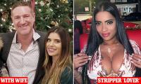 Wealthy New York doctor allegedly promised stripper lover he'd leave his wife in these smitten texts... then called cops when her iconic movie poster sent shivers down his spine