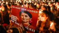 Myanmar junta looks to come in from the cold with Aung San Suu Kyi photos