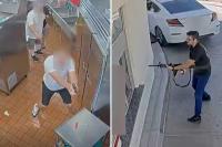 Surveillance video shows heroes firing back at Idaho In-N-Out shooter Chad Williams during rampage: ‘Saving lives’