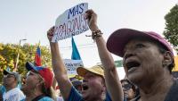 Venezuelans take to the streets as country hit by daily blackouts