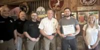 Columbia County restaurant owner commended for intervening in armed domestic incident