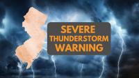 Severe thunderstorm warnings posted in parts of N.J. Live weather alerts.