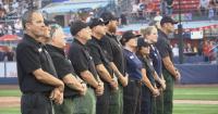'Thank you, Spokane': Firefighters battling wildfires thank community during Spokane Indians game