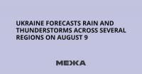 Ukraine Forecasts Rain and Thunderstorms Across Several Regions on August 9