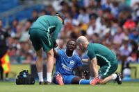 Brighton winger Yankuba Minteh faces scan on right leg injury sustained against Roma