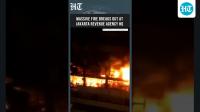 Huge Fire Engulfs Jakarta Revenue Agency Building, No Casualties Reported