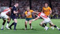 Les Kiss off to winning Wallabies start despite wild Japan fightback 