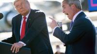 Nigel Farage branded 'MP for Washington' after a quarter of speeches parrot Trump