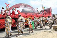 Ivorians set eyes on talking drum, looted by France, for first time