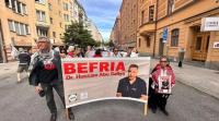 Demonstration in Stockholm Condemning Continued Israeli Attacks on Gaza & Lebanon
