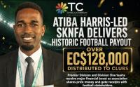 ATIBA HARRIS-LED SKNFA DELIVERS HISTORIC FOOTBALL PAYOUT—OVER EC$128,000 DISTRIBUTED TO CLUBS