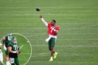 Jets quarterback, new-look offense get a training camp reality check with ‘up-and-down day’