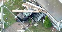 3 taken to the hospital after vehicle crashes into Brockton home, police say
