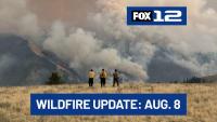 Oregon wildfire update, Saturday morning, Aug. 8