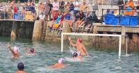 Crowds take to harbour as teams from across the UK compete in water polo championship