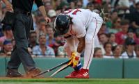 Boston fails to post 2nd win streak of 10-plus in a season for 1st time, falls to A's 7-3